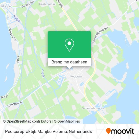 Pedicurepraktijk Marijke Velema kaart