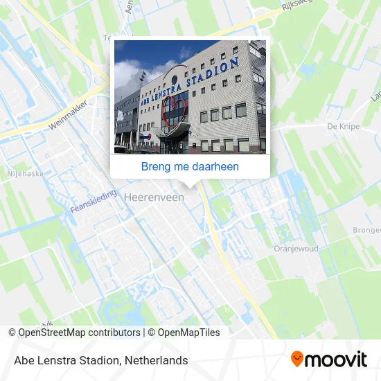 Abe Lenstra Stadion kaart