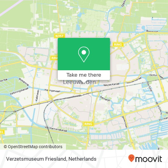 Verzetsmuseum Friesland kaart