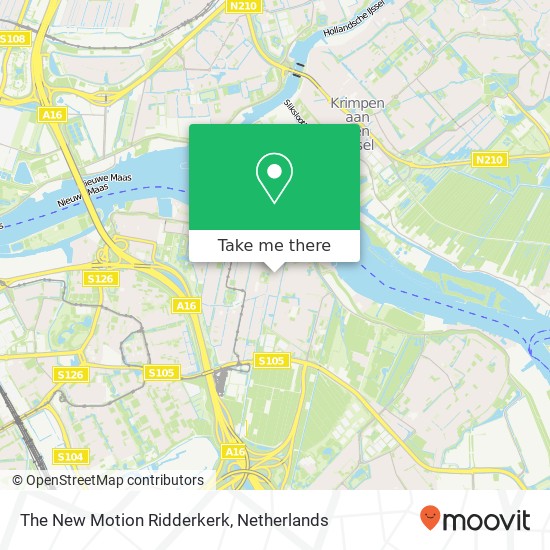The New Motion Ridderkerk kaart