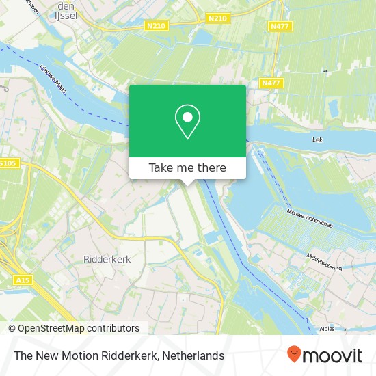 The New Motion Ridderkerk kaart