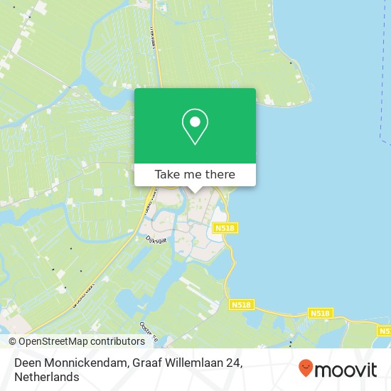 Deen Monnickendam, Graaf Willemlaan 24 kaart