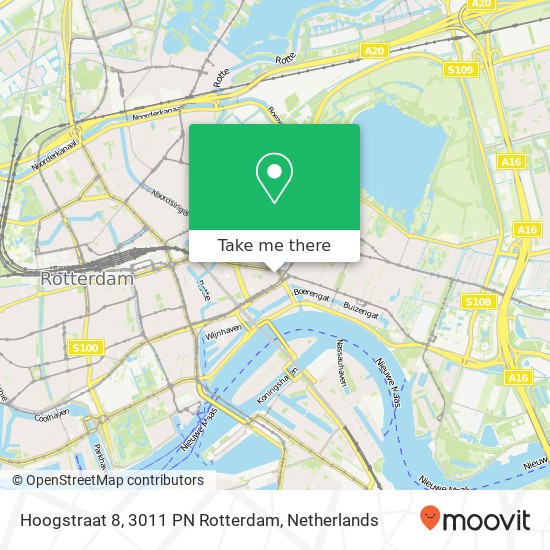 Hoogstraat 8, 3011 PN Rotterdam kaart