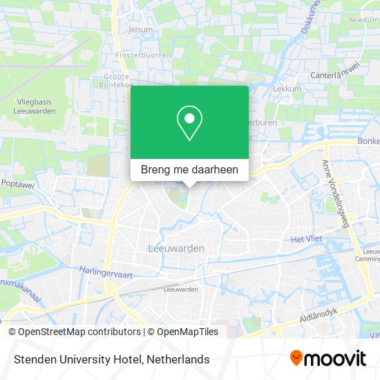 Stenden University Hotel kaart