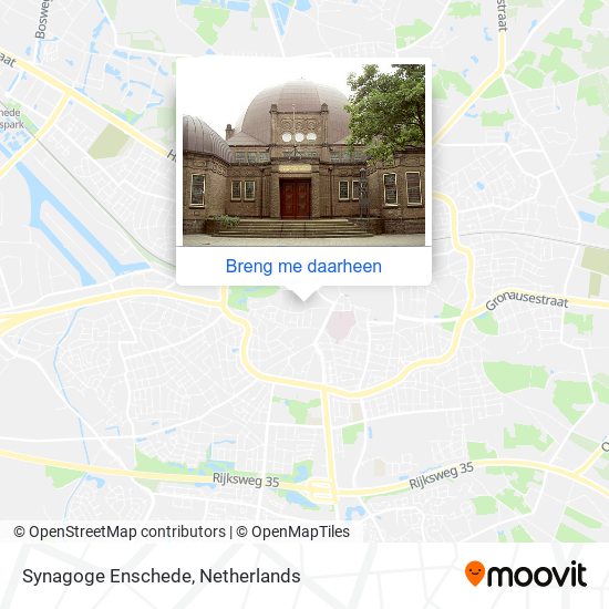 Synagoge Enschede kaart