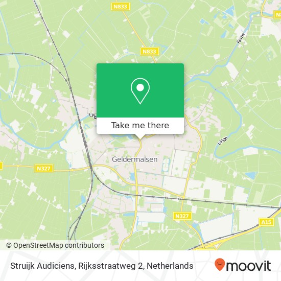 Struijk Audiciens, Rijksstraatweg 2 kaart