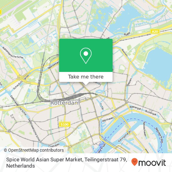 Spice World Asian Super Market, Teilingerstraat 79 kaart