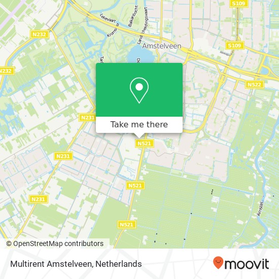 Multirent Amstelveen, Bouwerij 65 kaart