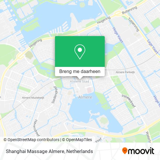 Shanghai Massage Almere kaart