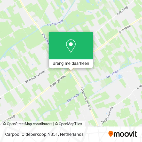 Carpool Oldeberkoop N351 kaart