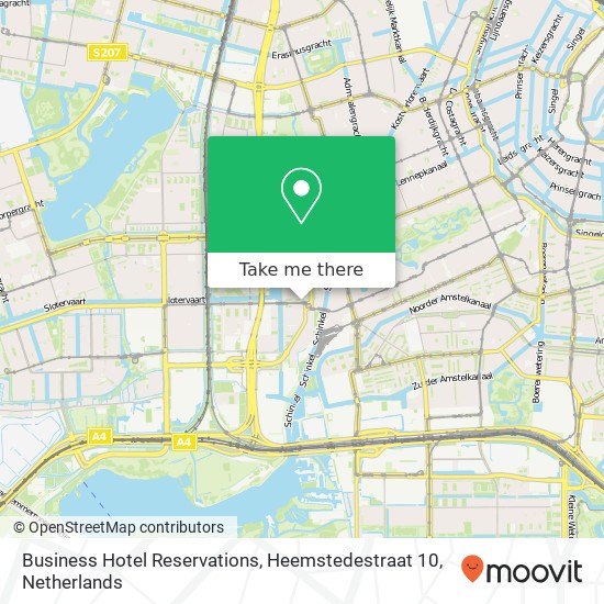 Business Hotel Reservations, Heemstedestraat 10 kaart