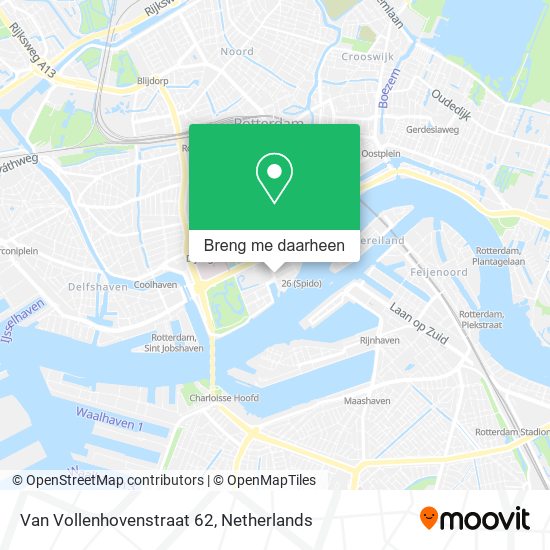 Van Vollenhovenstraat 62 kaart