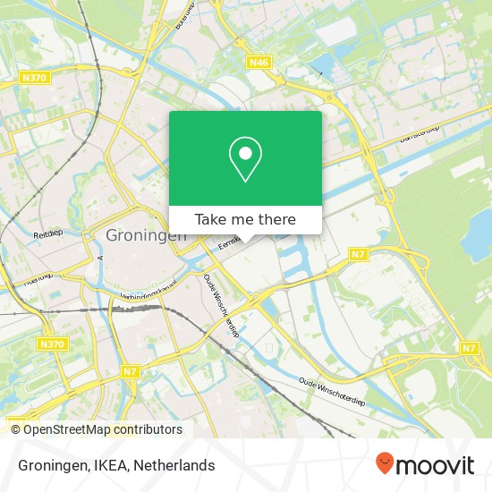 Groningen, IKEA kaart