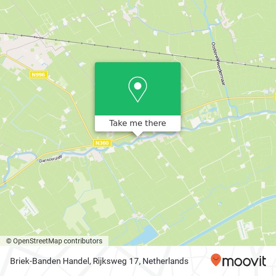 Briek-Banden Handel, Rijksweg 17 kaart