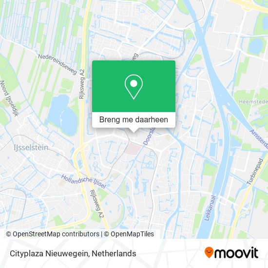 Cityplaza Nieuwegein kaart
