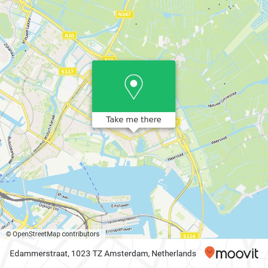 Edammerstraat, 1023 TZ Amsterdam kaart