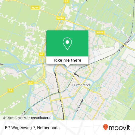 BP, Wagenweg 7 kaart