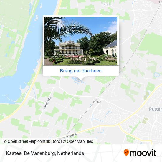 Kasteel De Vanenburg kaart