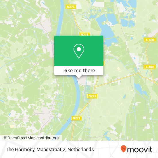 The Harmony, Maasstraat 2 kaart