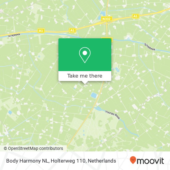 Body Harmony NL, Holterweg 110 kaart