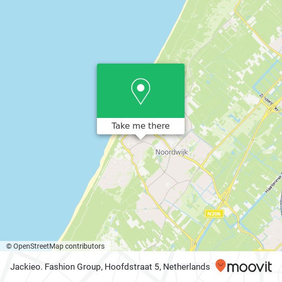 Jackieo. Fashion Group, Hoofdstraat 5 kaart