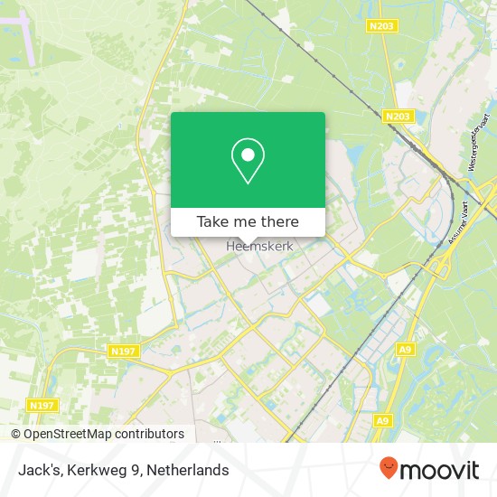 Jack's, Kerkweg 9 kaart