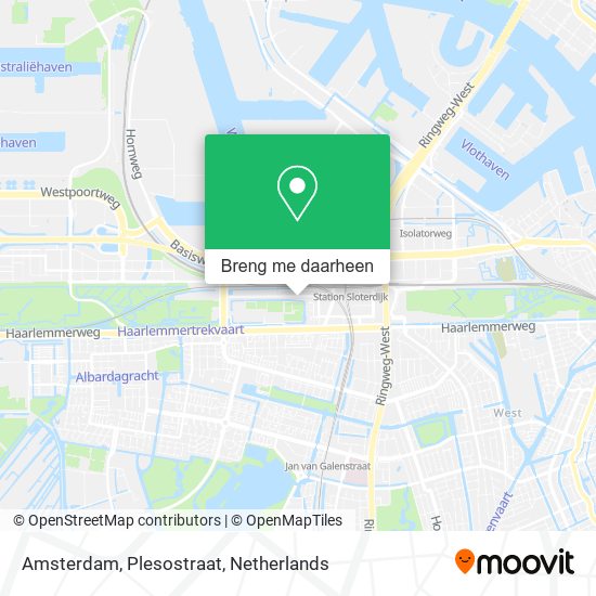 Amsterdam, Plesostraat kaart