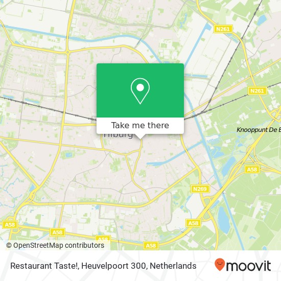 Restaurant Taste!, Heuvelpoort 300 kaart