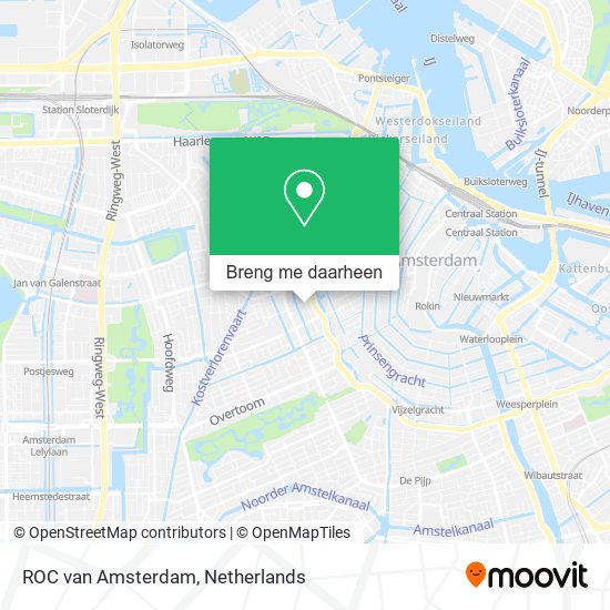 ROC van Amsterdam kaart