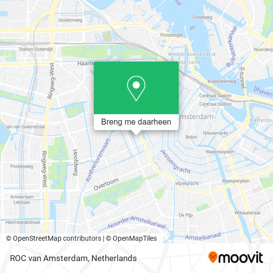 ROC van Amsterdam kaart