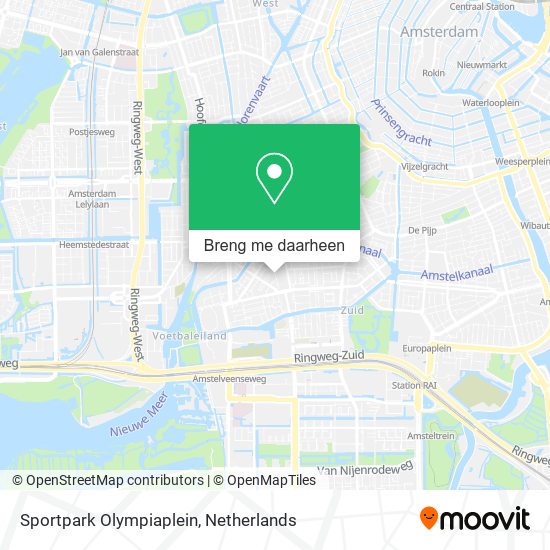 Sportpark Olympiaplein kaart