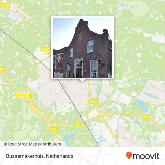 Bussemakerhuis kaart