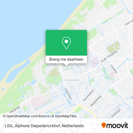 LIDL, Alphons Diepenbrockhof kaart