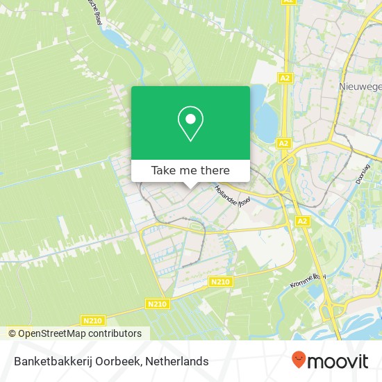 Banketbakkerij Oorbeek, Kasteellaan 19 kaart