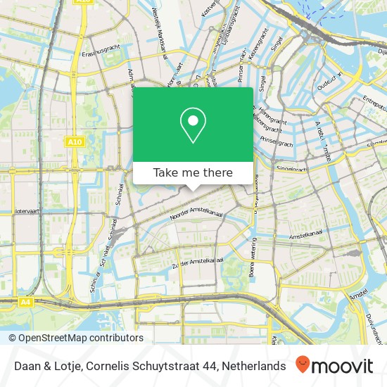Daan & Lotje, Cornelis Schuytstraat 44 kaart