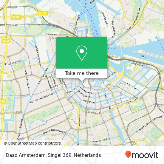 Daad Amsterdam, Singel 369 kaart