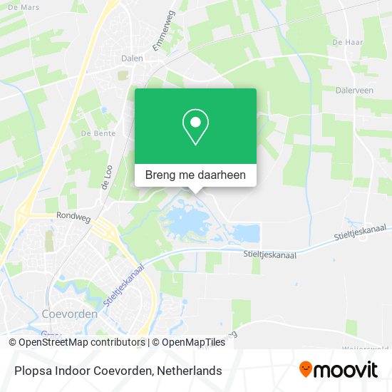 Plopsa Indoor Coevorden kaart