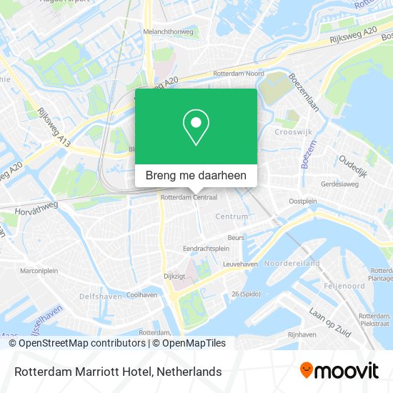 Rotterdam Marriott Hotel kaart