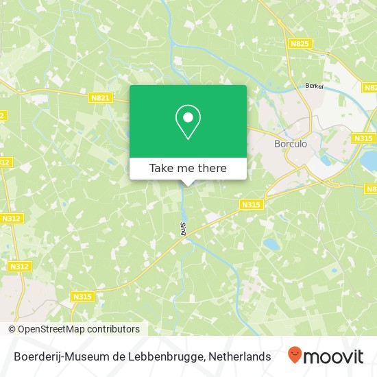 Boerderij-Museum de Lebbenbrugge kaart