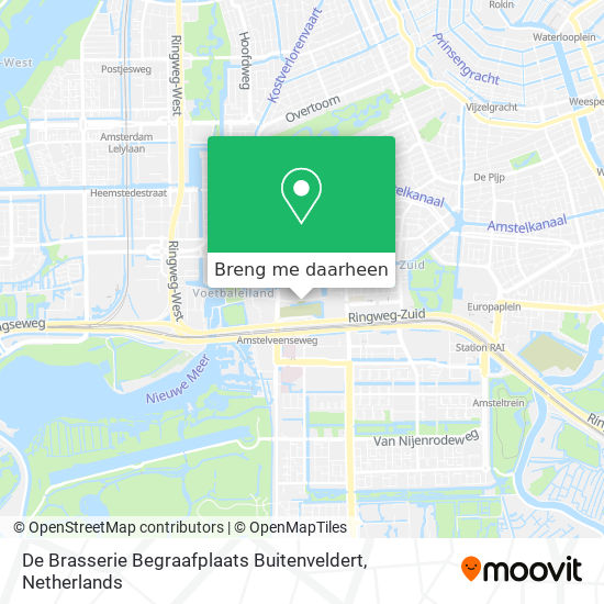 De Brasserie Begraafplaats Buitenveldert kaart