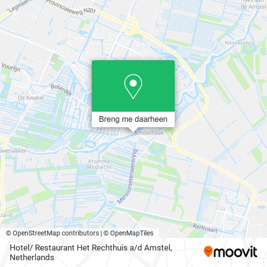 Hotel/ Restaurant Het Rechthuis a / d Amstel kaart