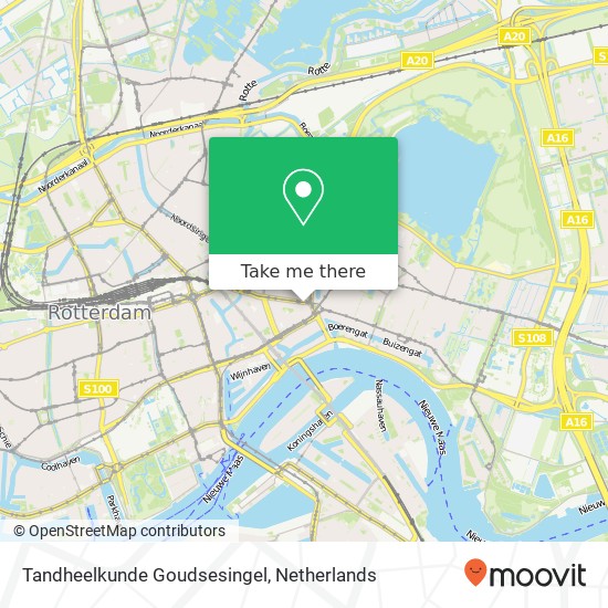 Tandheelkunde Goudsesingel, Goudsesingel 18 kaart