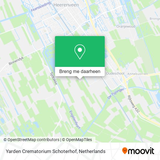 Yarden Crematorium Schoterhof kaart