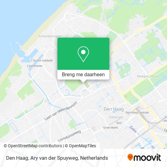 Den Haag, Ary van der Spuyweg kaart