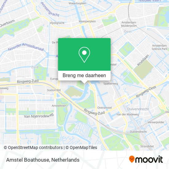 Amstel Boathouse kaart