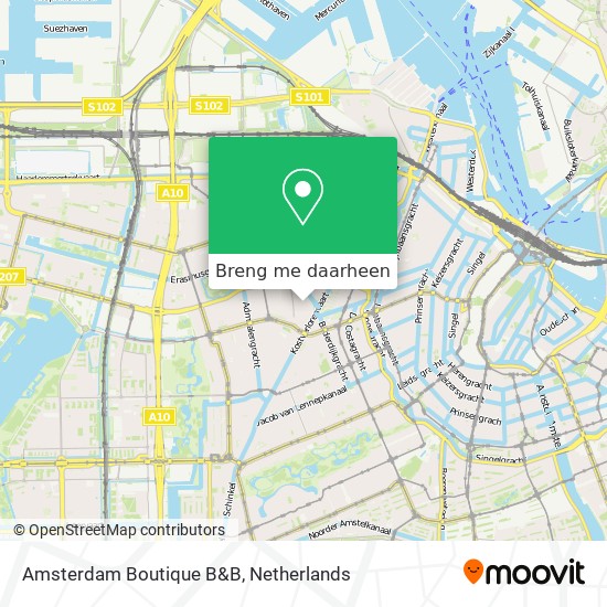Amsterdam Boutique B&B kaart