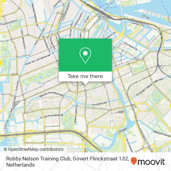 Robby Nelson Training Club, Govert Flinckstraat 132 kaart