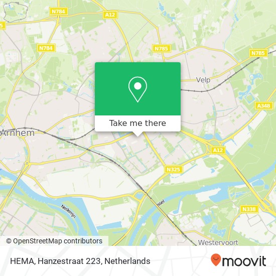 HEMA, Hanzestraat 223 kaart