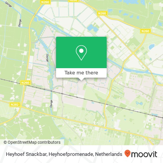 Heyhoef Snackbar, Heyhoefpromenade kaart