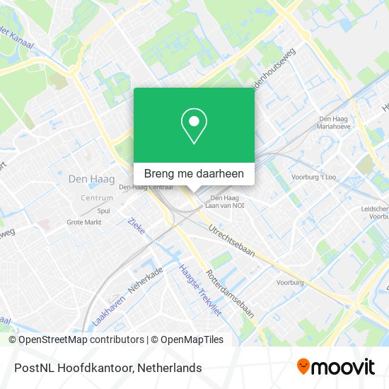 PostNL Hoofdkantoor kaart
